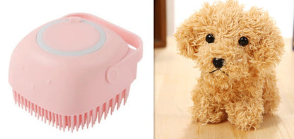 Pet Products  Hot Silicone Dog Bath Brush