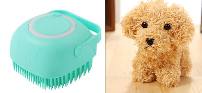 Pet Products  Hot Silicone Dog Bath Brush